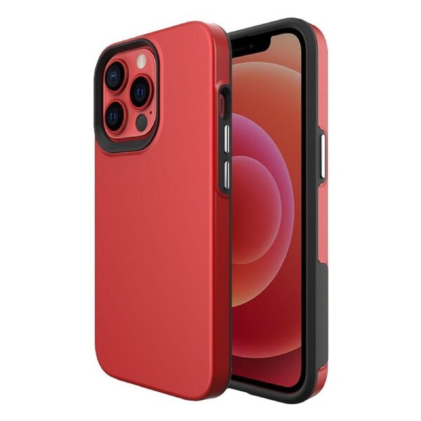 For iPhone 13 Pro Max Case Shockproof Protective Cover Red