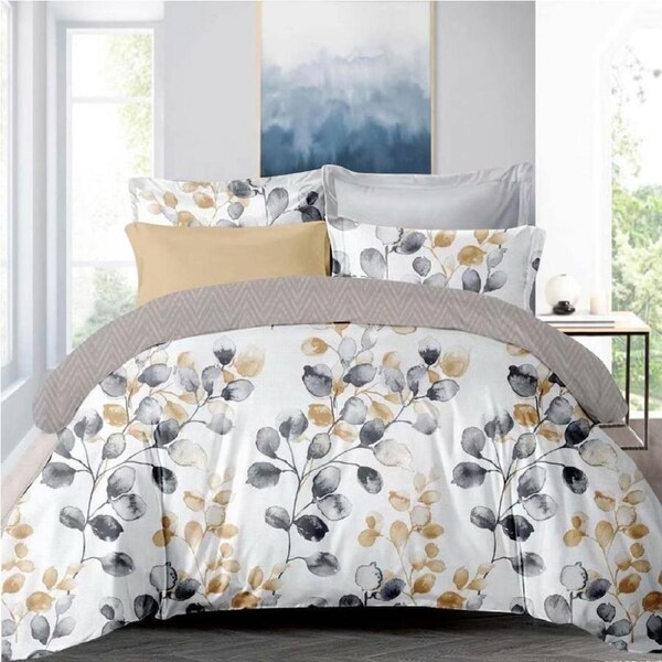 Eden Leaves Design Soft Quilt/Doona/Duvet Cover PIllowcase Set Double
