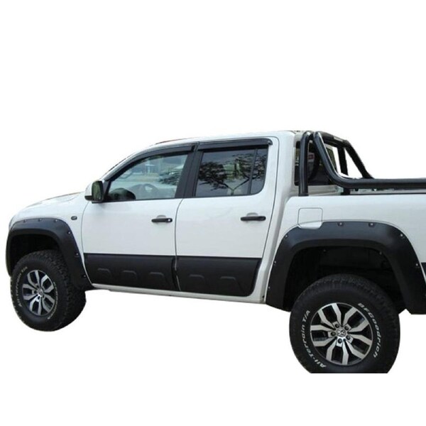 TRADIESCHOICE Side Door Body Moulding Cladding Trim for VW Volkswagen Amarok 2009-2022- Matte Black Finish