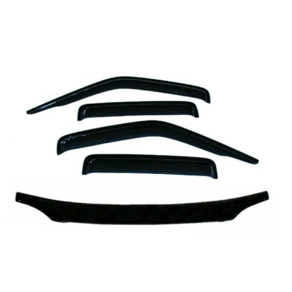 Bonnet Protector & Window Visors for Nissan Navara D22 2002-2015 Weathershields