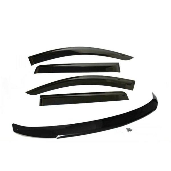 Bonnet Protector + Weathershields to suit Mitsubishi Pajero QE Sport 2015-2018