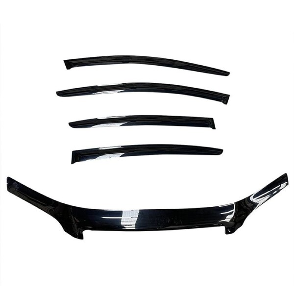 TRADIESCHOICE Bonnet Protector & Weathershields Window Visors for Commodore VE Sedan 2006-2013 - Complete Protection and Style Package