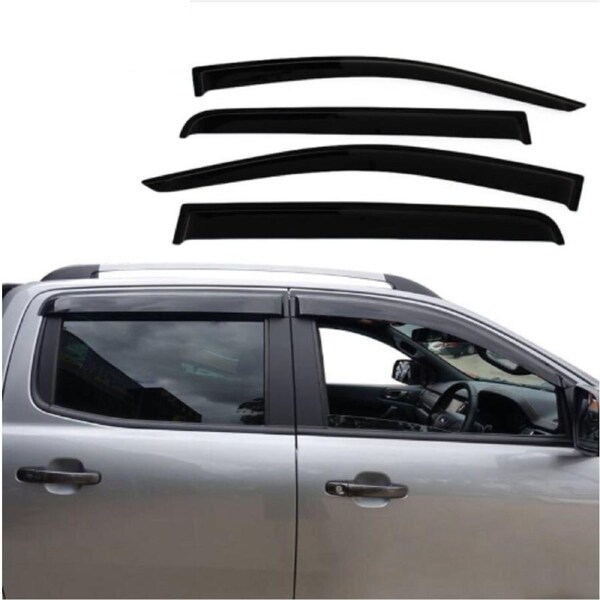 4pcs Navara NP300 Weathershields Injection Weather Shield Nissan D23 2014-2021
