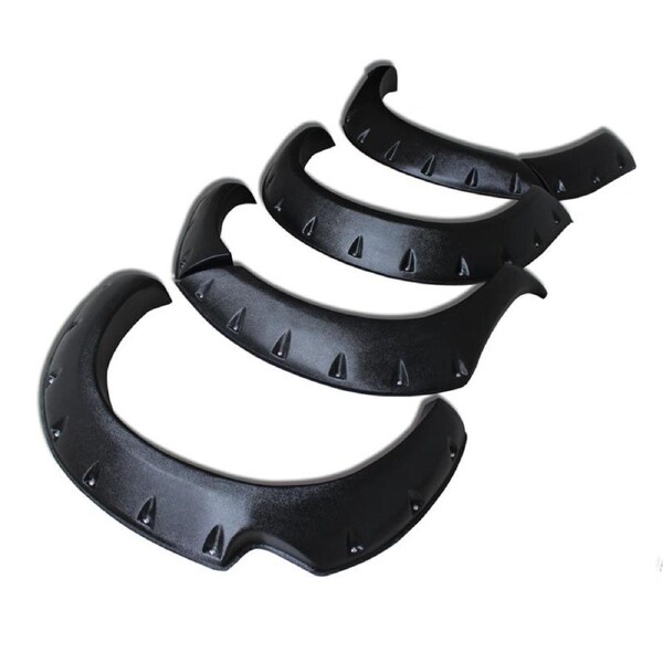 TRADIESCHOICE Monster Texture Black Fender Flares for Toyota Hilux N70 2005-2011 SR SR5 - Aggressive Style and Protection