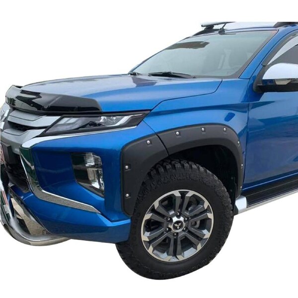 TRADIESCHOICE Matte Black Fender Flares Guard Cover for Mitsubishi Triton MR 2019+ - Stylish and Protective Arch Enhancements