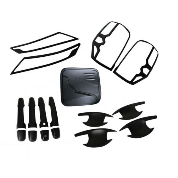 TRADIESCHOICE Door Handle Cover + Guard Bowl + Fuel Tank Cover for Mitsubishi Triton MR 2019-ON - Stylish and Protective Enhancements
