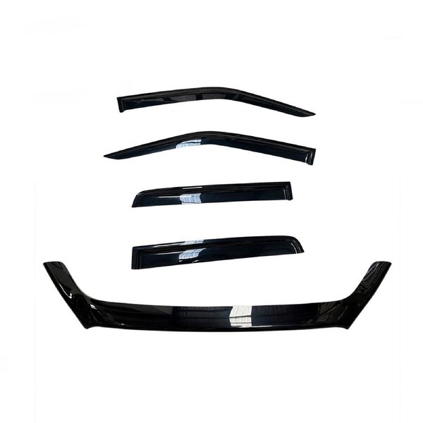 TRADIESCHOICE Bonnet Protector and Weathershields for Isuzu D-MAX 2016-2019- Style and Protection Combined