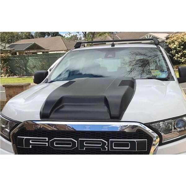 Bonnet Scoop Hood Raptor Style to suit Ford Ranger PX2 PX3 T7/8 15-20 Matte Black