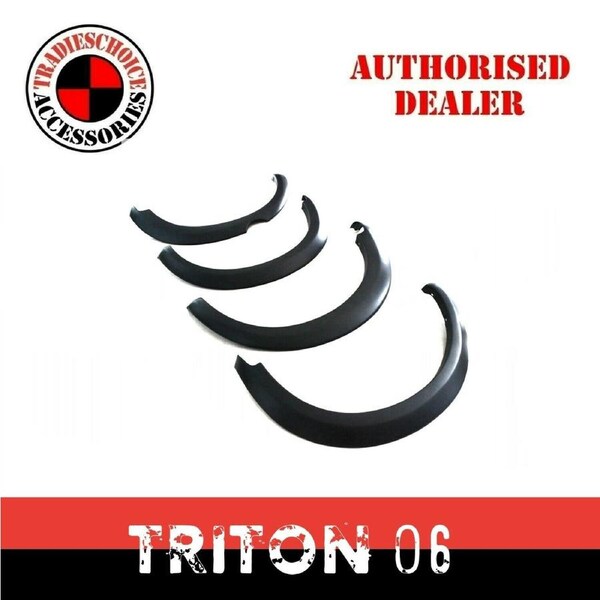 Fender Flares Wheel Arch For Triton 06 - 16 MN ML Smooth Matte Black