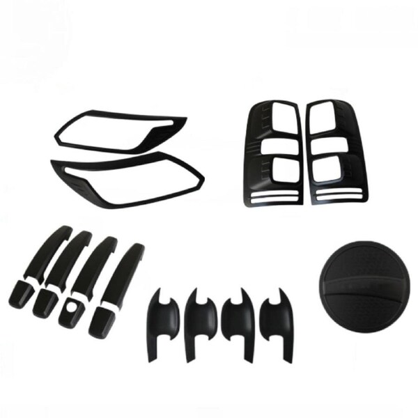 Matt Black Cover Headlight Tail Gas Door Handle for Holden Colorado RG 16-20