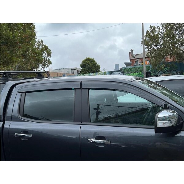 TRADIESCHOICE Weathershields Window Visors for Ford Ranger Dual Cab 2012-2024 - Stylish and Functional Upgrades