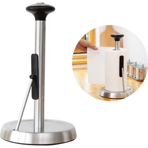 Catzon Paper Towel Holder Stainless Steel Easy To Tear Dispenser For Kitchen or Bathroom