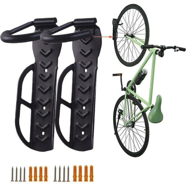 Catzon 2 Pack Bike Rack Garage Wall Mount Bicycles Storage Vertical Bike Hook for Indoor