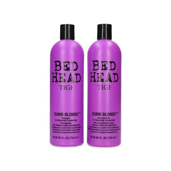TIGI Bed Head Dumb Blonde Shampoo & Reconstructor 750mL Duo