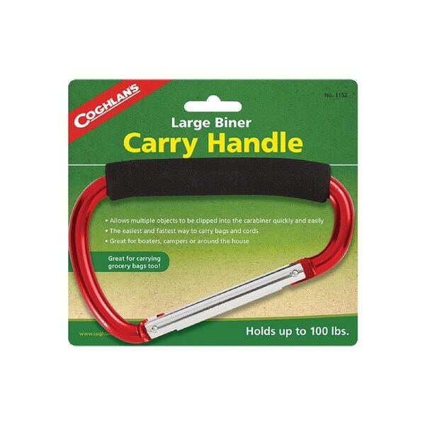 Coghlans 19.7cm Large Biner Carry Handle Carabiner Camping/Hiking Carrier Assort