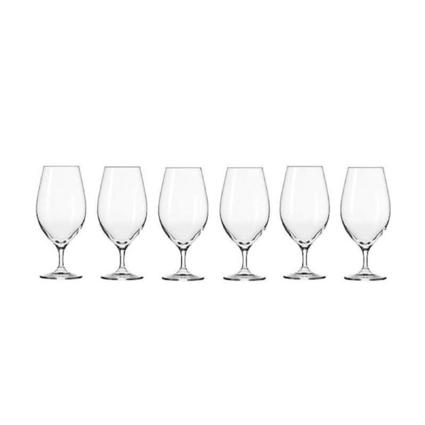 Krosno Harmony Beer Glass Footed 400ml Set of 6 Pieces