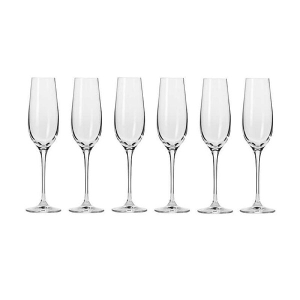 Krosno Harmony Champagne Flute 180ml 6 Piece Set