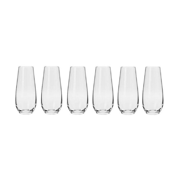 Krosno Harmony Stemless Flute 230ml 6 Piece Set