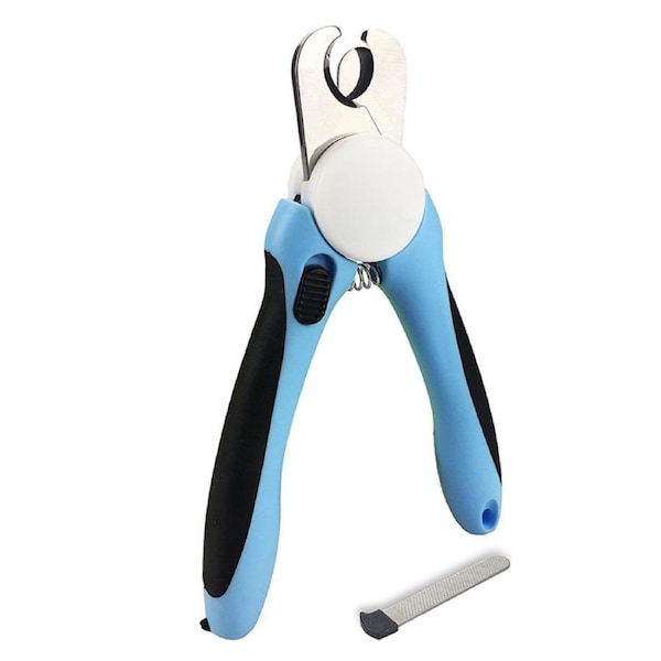 Catzon Dog & Cat Pets Nail Clippers and Trimmers - with Safety Guard to Avoid Over Cutting-Blue