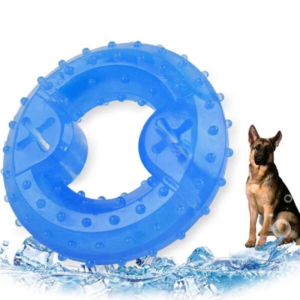 Catzon Pet Molars Cooling Chew Toys Freezable Teeth Cleaning for Dog-Ice Circle