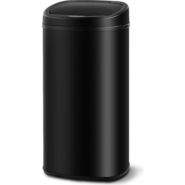 Stainless Steel Motion Sensor Rubbish Bin - 68L - Black