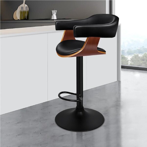 ALFORDSON Bar Stool Swivel Chair All Black