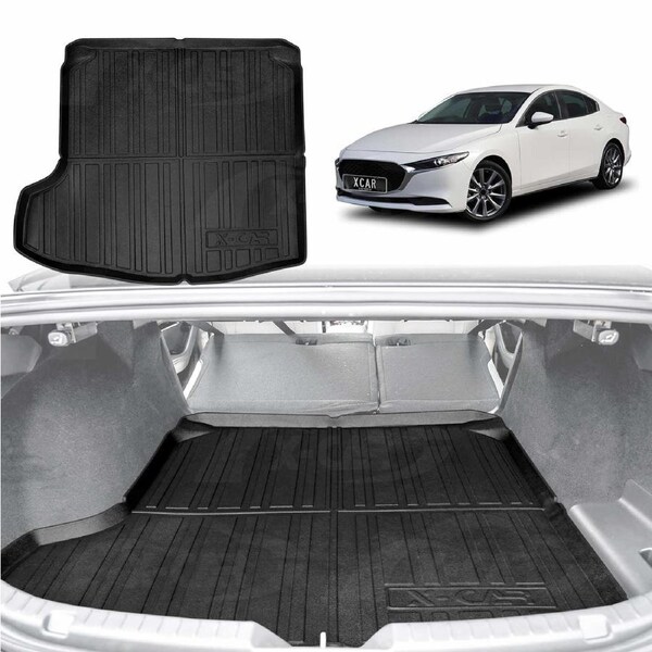 Boot Liner for Mazda 3 Sedan BP 2019-Onwards Heavy Duty Cargo Trunk Cover Mat Luggage Tray