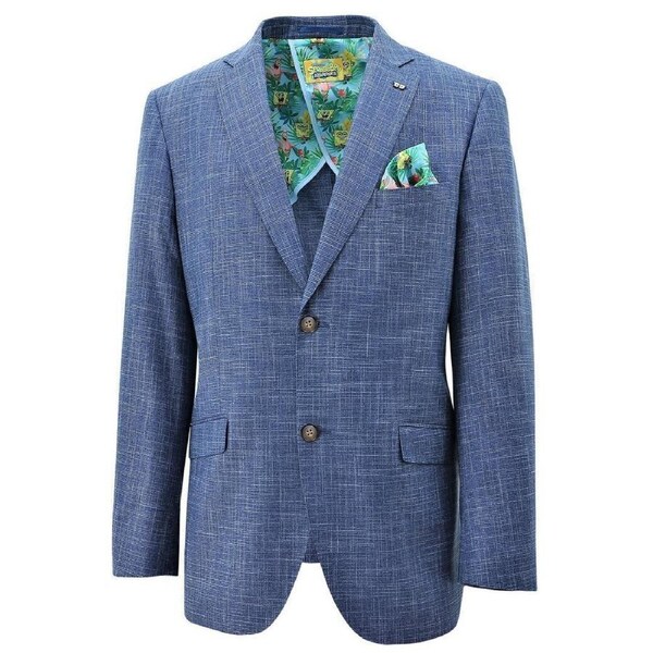 Mens SpongeBob Squarepants Sports Suit Jacket Hawaiian - Blue 96