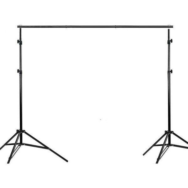 2X3M Green Screen Black White Background Stand KIT