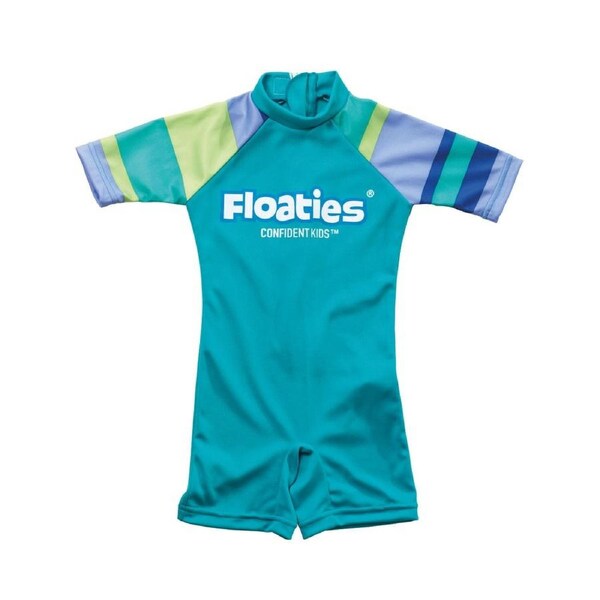 Floaties Swimsuit 2-3years - Green Striped