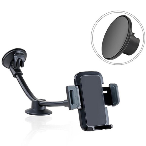 Quick Snap Universal Car Windshield Mount Holder Stand Mobile 3.5" - 7" Mobile Phone
