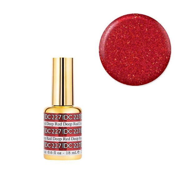 DND 227 Deep Red - DC Mermaid Collection Nail Gel Polish 18ml