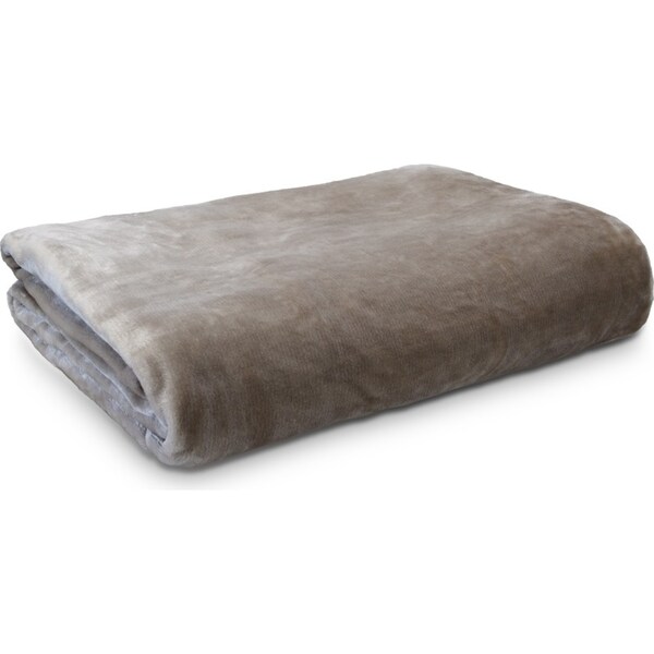 Ardor Boudoir Queen Bed Lucia Home Plush Luxury Velvet Blanket Bedding Stone