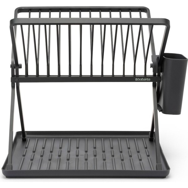 Brabantia Foldable Dish Drying Rack Dark Grey