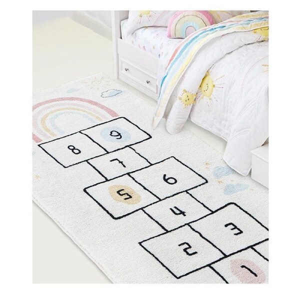 ALL 4 Kids Rainbow Hopscotch Rug