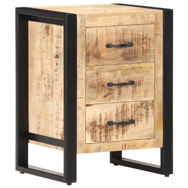 Bedside Cabinet 40x35x55 cm Solid Mango Wood vidaXL