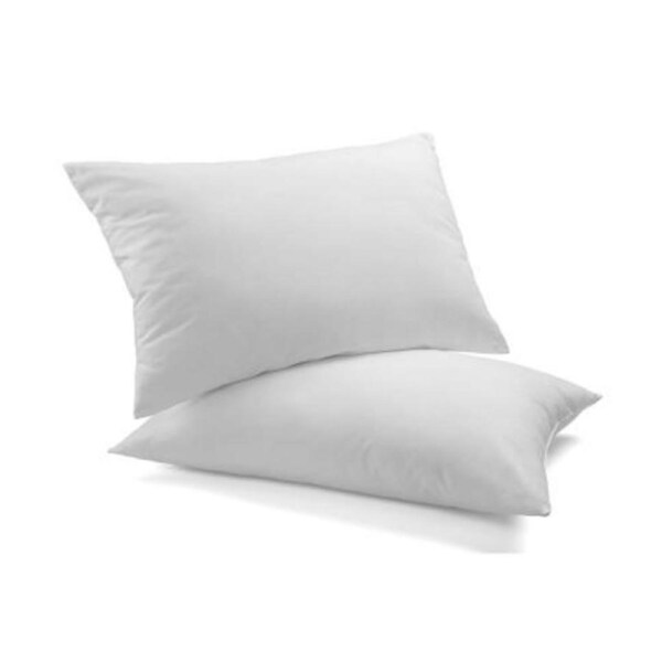 Royal Comfort Luxury Duck Feather & Down Pillow Twin Pack Home Set 50 x 75 cm White