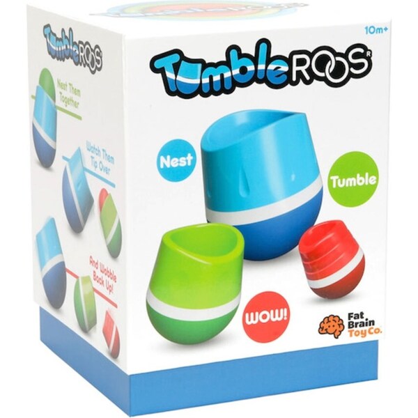 3pc Fat Brain Toy Co Tumble Roos Kids/Baby/Toddler Fun/Activity Toy/Game 10m+