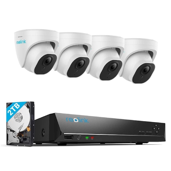Reolink Security Camera System 8 Channel 4K PoE Outdoor CCTV RLK8-820D4-A