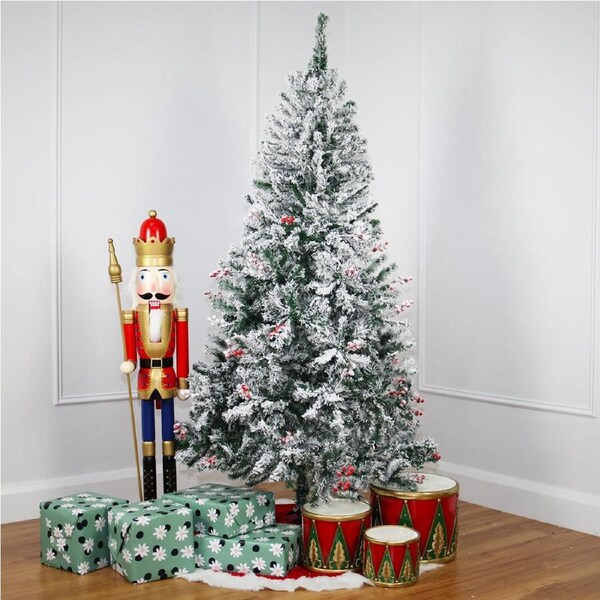 Winter Flocked 6ft/180cm Christmas Tree