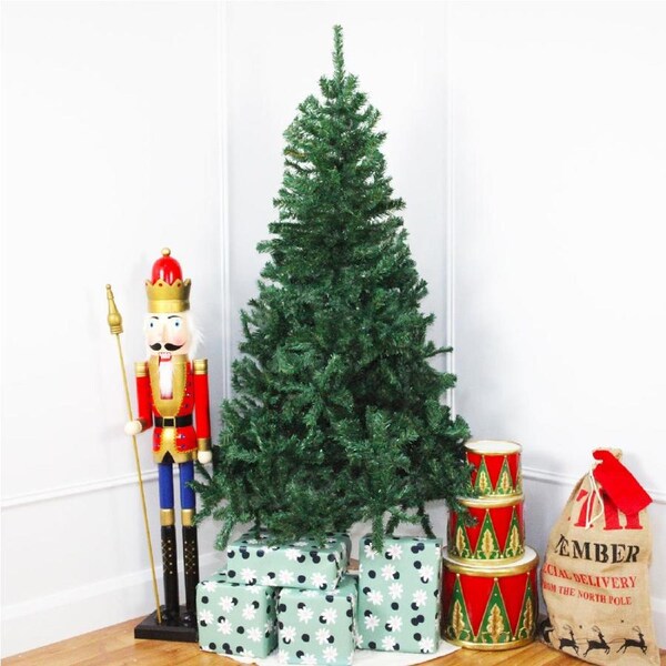 Kentucky Pine Christmas Tree 7ft with 100 LED Lights