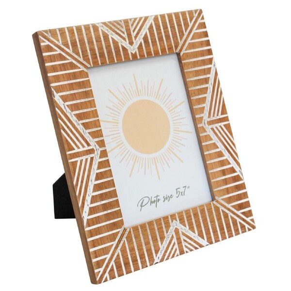 Wooden 13x18cm Photo Frame Sorrento Picture Holder Display Standing Decor Brown