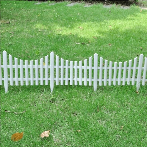 17 Pcs Lawn Divider Decorative Garden Border Landscape Flower Bed Edging Fence