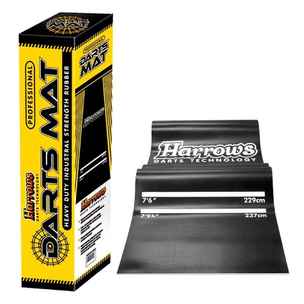 Harrows 65cm Professional Durable Lined Non-Slip Grip Rubber Tournament Dart Mat