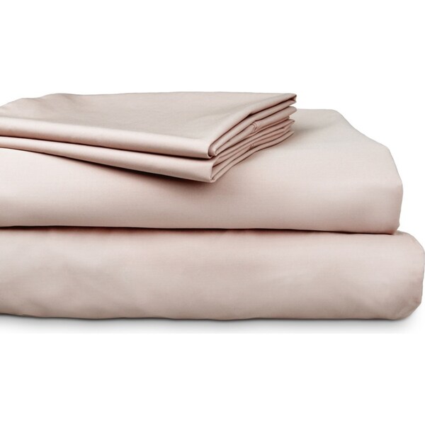 Ardor 300TC Cotton Mega Queen Bed Flat/Fitted Sheet Set w/ 2x Pillowcases Pink