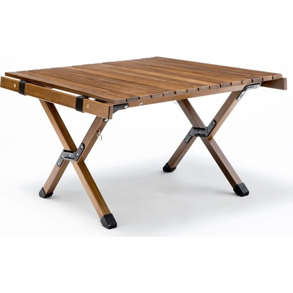 62cm Foldable Bamboo Outdoor Camping Table Waterproof Wood Wooden Travel - Small