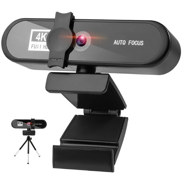 4K Ultra HD Web Camera with Microphone and 120o Wide Viewing