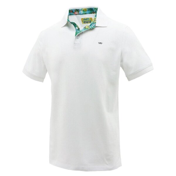 Spongebob Squarepants Mens Polo Shirt Top Hawaiian - White S
