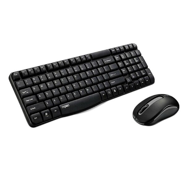Rapoo Wireless Keyboard and Mouse X1800S Combo Bundles Optical Mouse USB