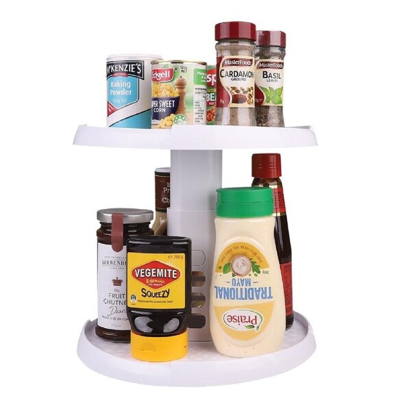 D.Line 2-Tier Turntable with Adjustable Height 25.5cm